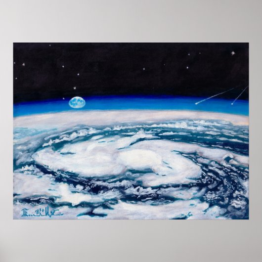 De aarde vanaf een draaiende hoogte: Print (Voorkant)