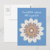De AARDE zonder ART is alleen EH. Citaat Briefkaart (Voorkant / Achterkant)
