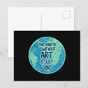 De Aarde zonder kunst is gewoon Briefkaart