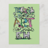 De aarde zonder kunst is maar EH "Kunstleraar" Feestdagenkaart (Voorkant)