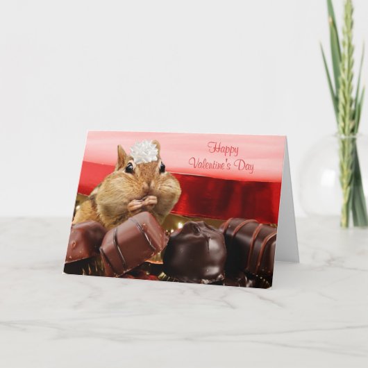 De Aardeekhoorn van Valentijn Feestdagen Kaart (Voorkant)