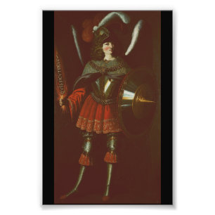 De aartsengel Michaël door Francisco de Zurbarán Foto Afdruk