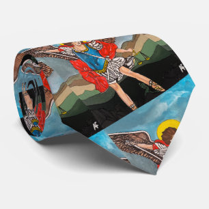 De aartsengel Michaël, schilderij van Alfred Fox Stropdas