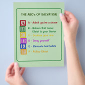 De ABC's van het heil Flyer (Hand)