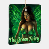 De Absint Green Fairy Keramisch Ornament (Rechts)