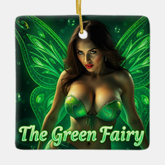 De Absint Green Fairy Keramisch Ornament