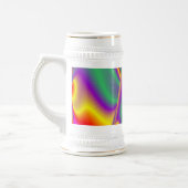 De Abstracte 3D Rainbowart Bierpul (Links)