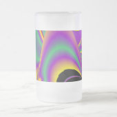 De Abstracte 3D Rainbowart Matglas Bierpul (Center)