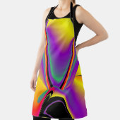 De Abstracte 3D Rainbowart Schort (Insitu)