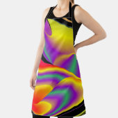 De Abstracte 3D Rainbowart Schort (Insitu)