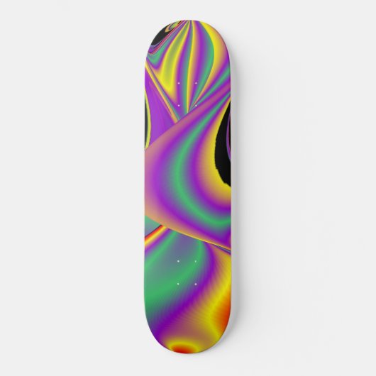 De Abstracte 3D Rainbowart Skateboard (Voorkant)