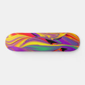 De Abstracte 3D Rainbowart Skateboard (Horizontaal)