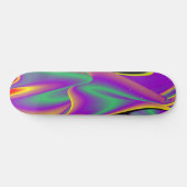 De Abstracte 3D Rainbowart Skateboard (Horizontaal)