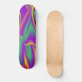 De Abstracte 3D Rainbowart Skateboard (Voorkant)