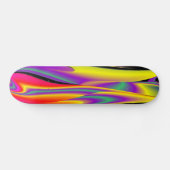 De Abstracte 3D Rainbowart Skateboard (Horizontaal)