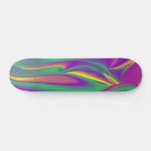 De Abstracte 3D Rainbowart Skateboard (Horizontaal)