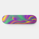 De Abstracte 3D Rainbowart Skateboard (Horizontaal)