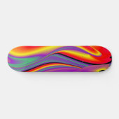 De Abstracte 3D Rainbowart Skateboard (Horizontaal)