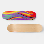 De Abstracte 3D Rainbowart Skateboard (Horizontaal)