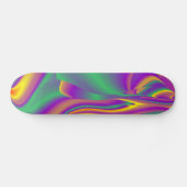 De Abstracte 3D Rainbowart Skateboard (Horizontaal)