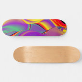 De Abstracte 3D Rainbowart Skateboard (Horizontaal)