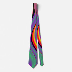De Abstracte 3D Rainbowart Stropdas