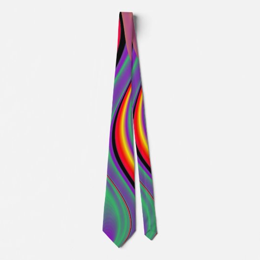 De Abstracte 3D Rainbowart Stropdas (Voorkant)