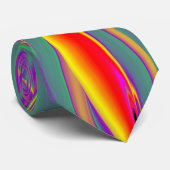 De Abstracte 3D Rainbowart Stropdas (Opgerold)