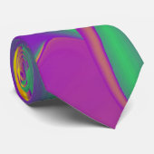 De Abstracte 3D Rainbowart Stropdas (Opgerold)