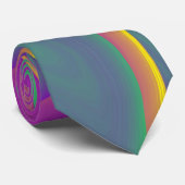 De Abstracte 3D Rainbowart Stropdas (Opgerold)