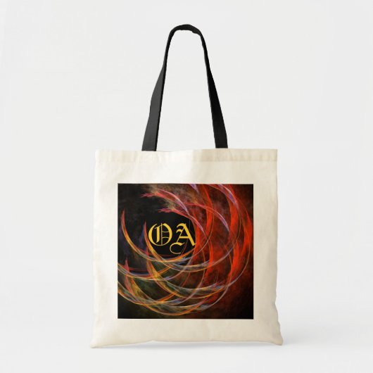 De Abstracte Art Monogram Bag breken Tote Bag (Voorkant)