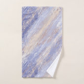 De Abstracte Blauwe en Beige Slagen van de Verf va Bad Handdoek (Handdoek)
