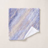 De Abstracte Blauwe en Beige Slagen van de Verf va Bad Handdoek (Wasdoekje)