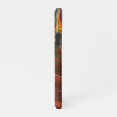 De Abstracte cirkelkunst doorbreken iPhone Hoesje (Rechterkant)