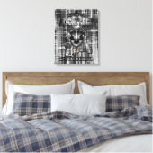 De Abstracte Digitale Kunst van de Bouwer Architec Canvas Afdruk (Insitu (Slaapkamer))