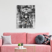 De Abstracte Digitale Kunst van de Bouwer Architec Canvas Afdruk (Insitu (Woonkamer))