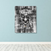 De Abstracte Digitale Kunst van de Bouwer Architec Canvas Afdruk (Insitu (Houten vloer))
