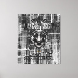 De Abstracte Digitale Kunst van de Bouwer Architec Canvas Afdruk