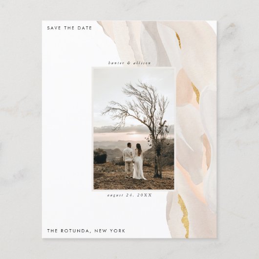 De Abstracte Foto van de begroting sparen de Datum Flyer (Voorkant)