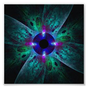 De Abstracte foto van de Kunst van het Oog Afdruk