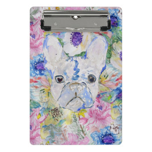 De abstracte Franse verf van de buldog Mini Klembord