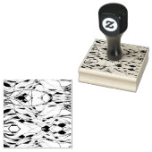 de abstracte golven 2 rubberen stempel (Gestempeld)
