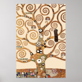 De Abstracte Gustav-klimt-boom Poster (Voorkant)