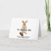 De Abstracte Kaart van de Herten van Weihnachten (Achterkant)