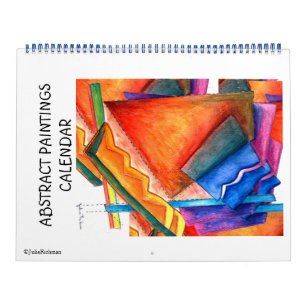De abstracte Kalender van Schilderijen