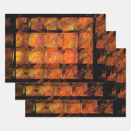 De Abstracte kunst aan de muur Inpakpapier Vel (Set)