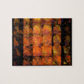 De Abstracte kunst aan de muur Legpuzzel (Horizontaal)