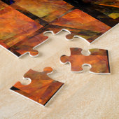 De Abstracte kunst aan de muur Legpuzzel (Zijkant)