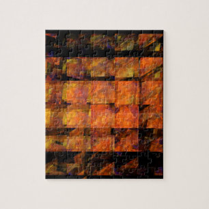 De Abstracte kunst aan de muur Legpuzzel