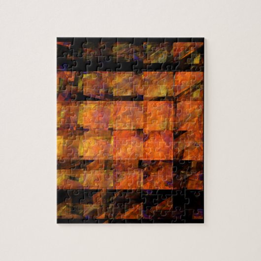De Abstracte kunst aan de muur Legpuzzel (Verticaal)